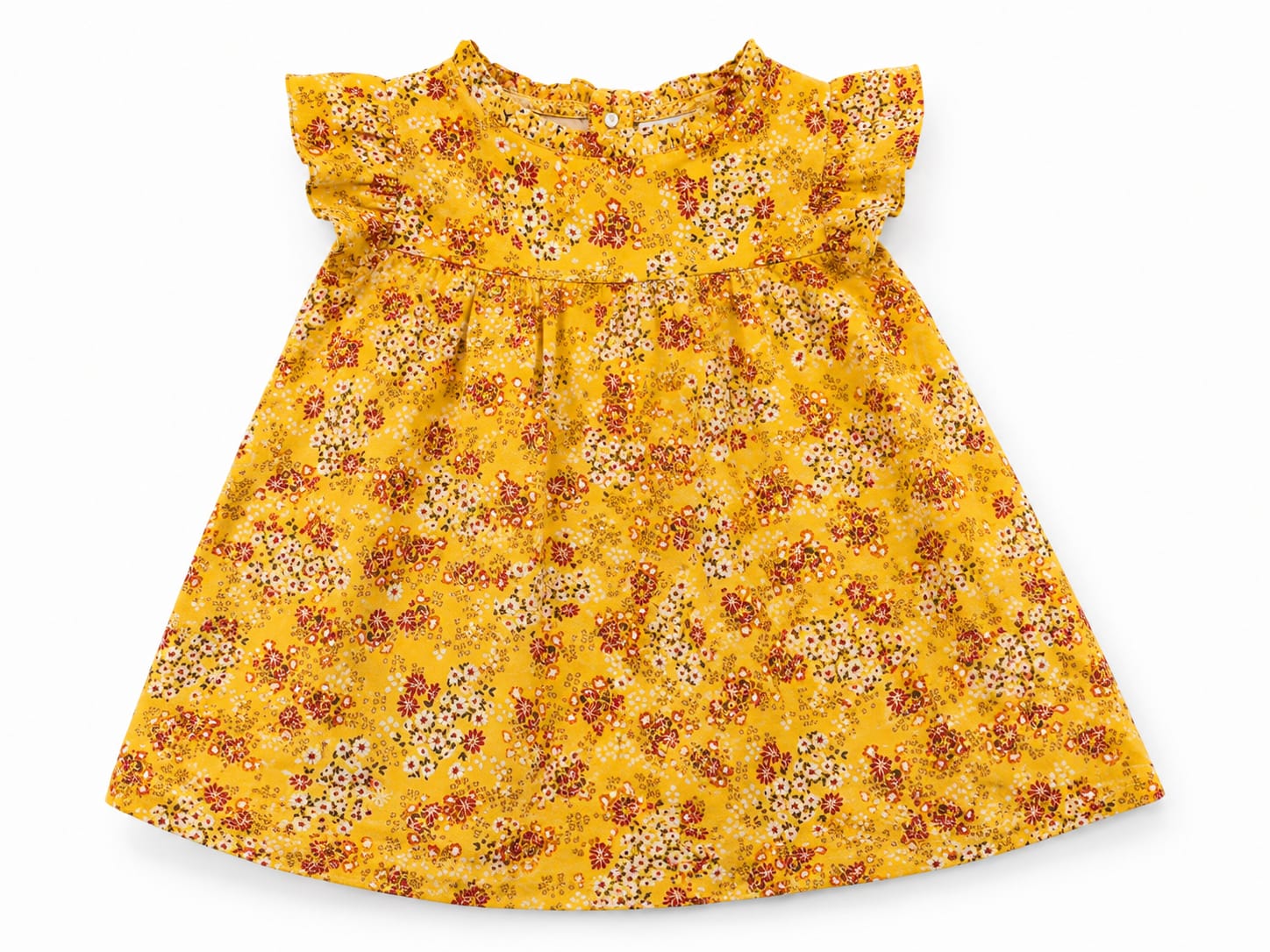 Vestido Floral Naranja